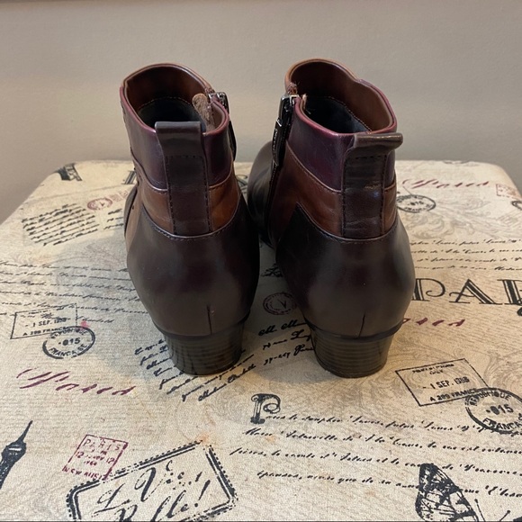 Regarde Le Ciel Leather Patchwork Ankle Bootie 9 - Picture 11 of 15